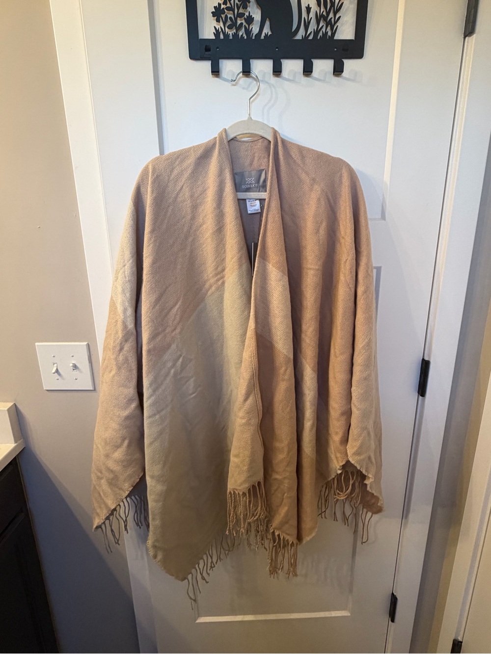 Soia & Kyo Taupe Open-Front Knit Cardigan - Picture 3 of 8